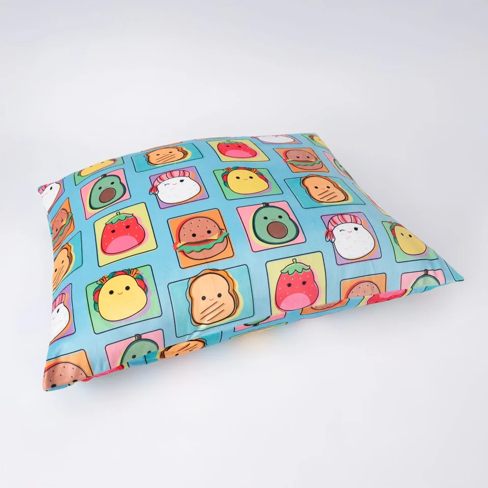 Total Foodies Teal Pillowcase detail 2