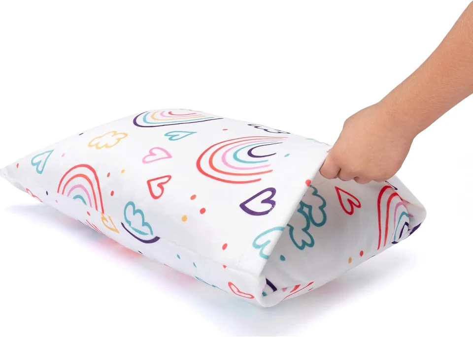 Rainbow Rays Kids Pillow + Pillowcase detail 2