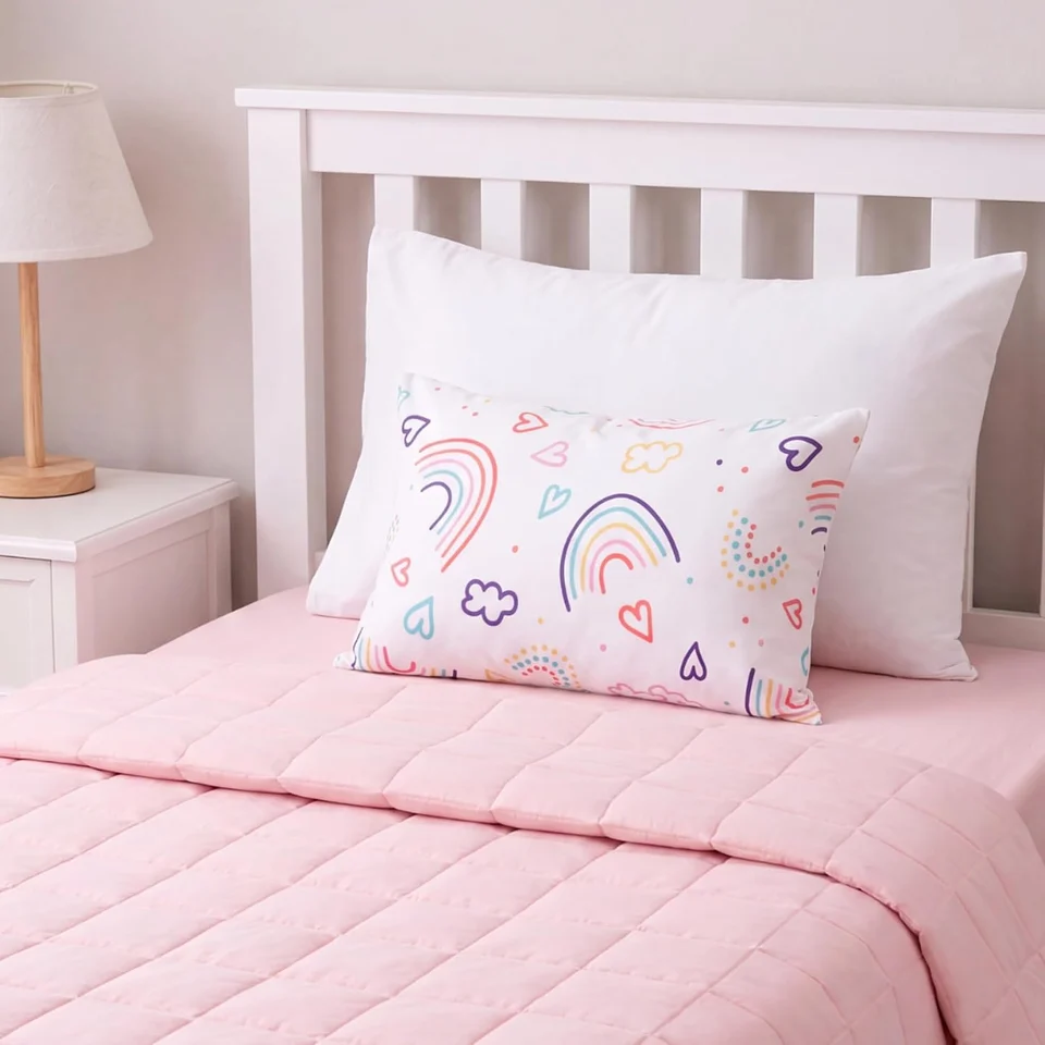 Rainbow Rays Kids Pillow + Pillowcase detail 1