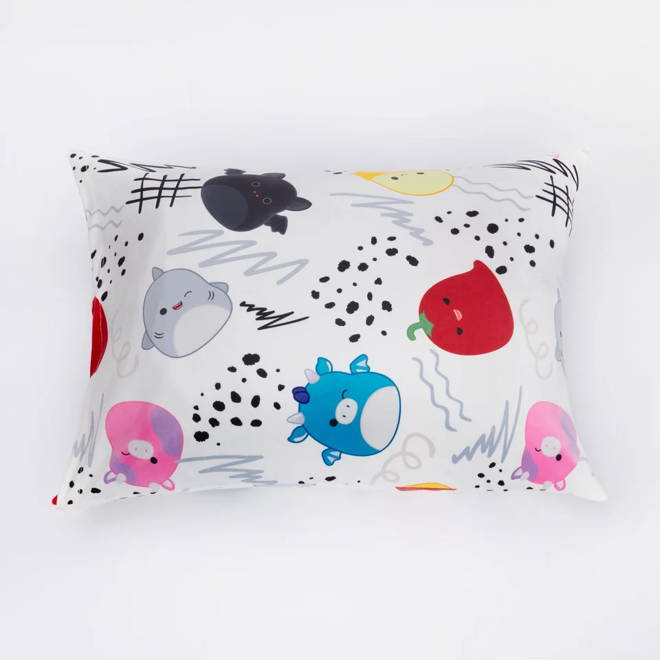 Squish Vibes White Pillowcase